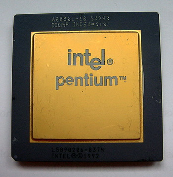 The first Intel Pentium processor 