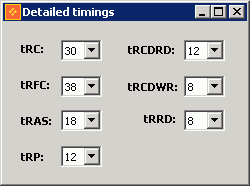 7600gs memory timing