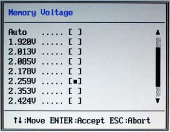 ASUS P5N- E SLI - memory voltage