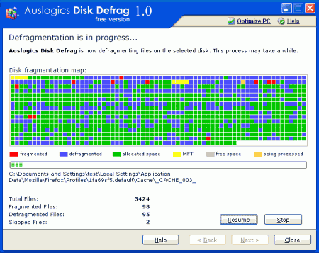 Auslogics Disk Defrag v.1.6.24.355