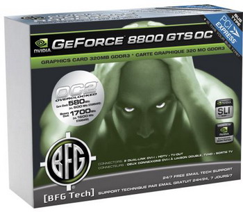 BFG GeForce 8800GTS OC 2 box