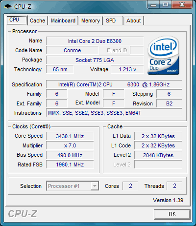 biostar tForce p965 overclocking core 2 druo E6300@3430mhz