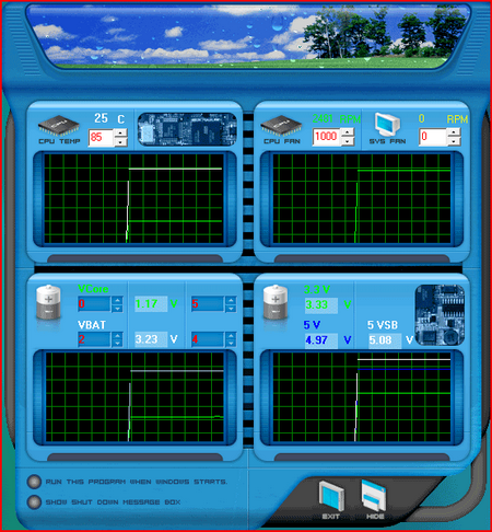 biostar tForce p965 hardware monitor