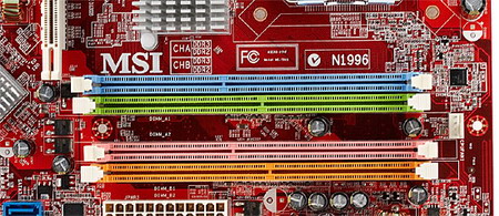  typical memory slot ddr2 vs ddr3