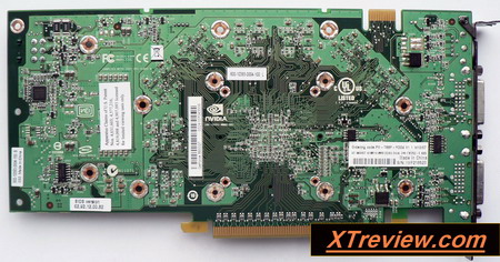  XFX GeForce 8800 GT 512 Mb DDR3 XXX back side