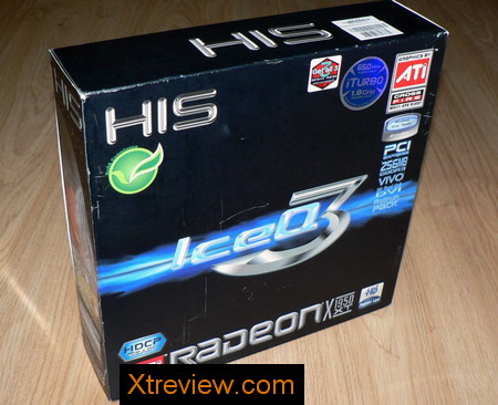 HIS radeon x1950 XT iceQ3 turbo 256Mb box