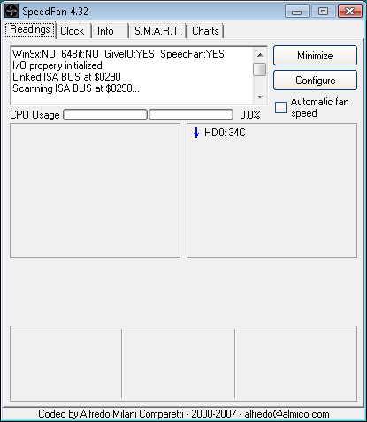 intel core 2 Duo e6550 : speed fan