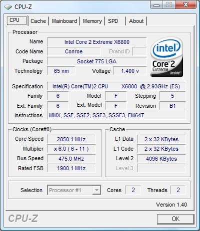 INTEL P35 - OC2