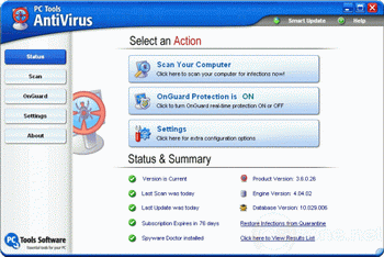 PC Tools AntiVirus Free Edition 6.0.0.17