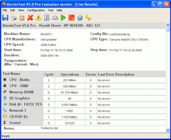 PassMark burnInTest 5.3