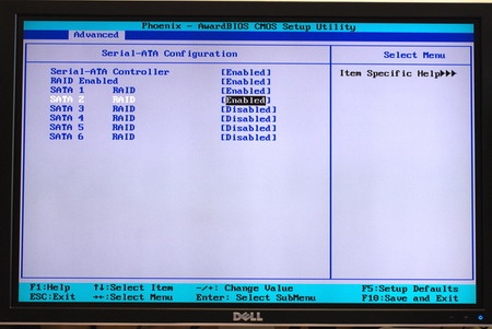 Bios enable RAID