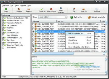 Wise Registry Cleaner 3.30 Build 113