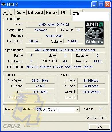 Athlon 64 FX-62 AM2 cpu z