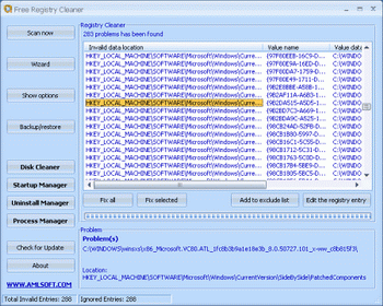 AML Free Registry Cleaner v.4.15