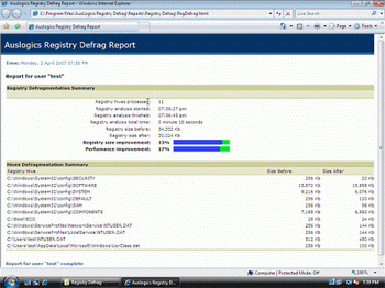 Auslogics Registry Defrag v.5.2.19.450