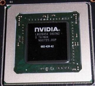 geForce 9800 GTX video chip