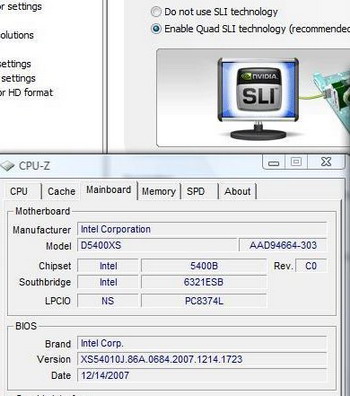 geForce 9800 GX2 quad sli skulltrail platform 