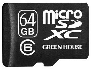 Memory card Green House GH-SDMRXC64G6