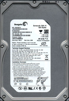 seagate 750 gig hdd