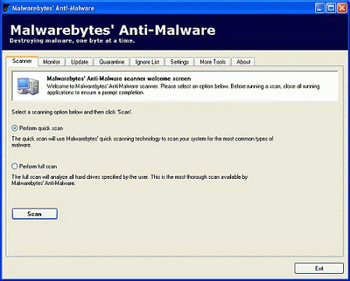 Malwarebytes Anti-Malware v.1.34