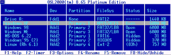 OSL2000 Boot Manager v.9.20 Platinum