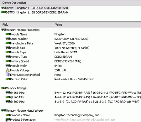 Kingston PC 2-4200 spd