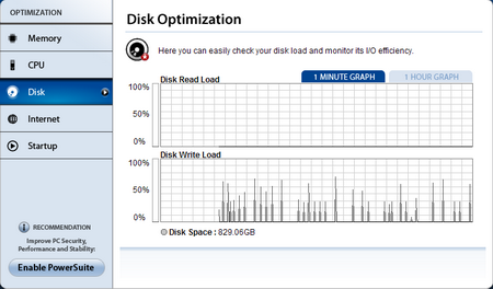 SpeedUpMyPc  Disk monitor