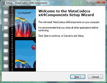 Vista Codec x64 Components v.1.8.1