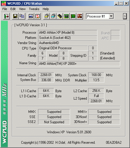 Athlon XP 2800+ CPU Review